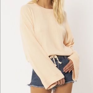 Cosi Long Sleeve Fleece Top by Amuse Society